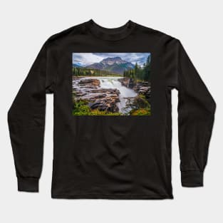 Jasper National Park Athabasca Falls Alberta Canada Banff Long Sleeve T-Shirt